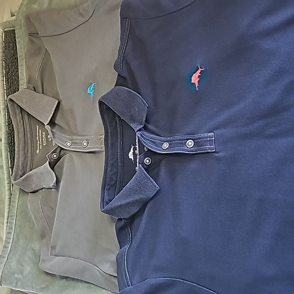 Set of 2 sz LG Men's Tommy Bahama Polo